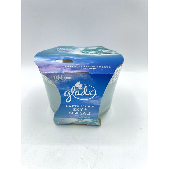 3 Glade Sky and Sea Salt Limited Edition 6.8oz 3 Wick Jar Candles Bsh - Picture 3 of 14